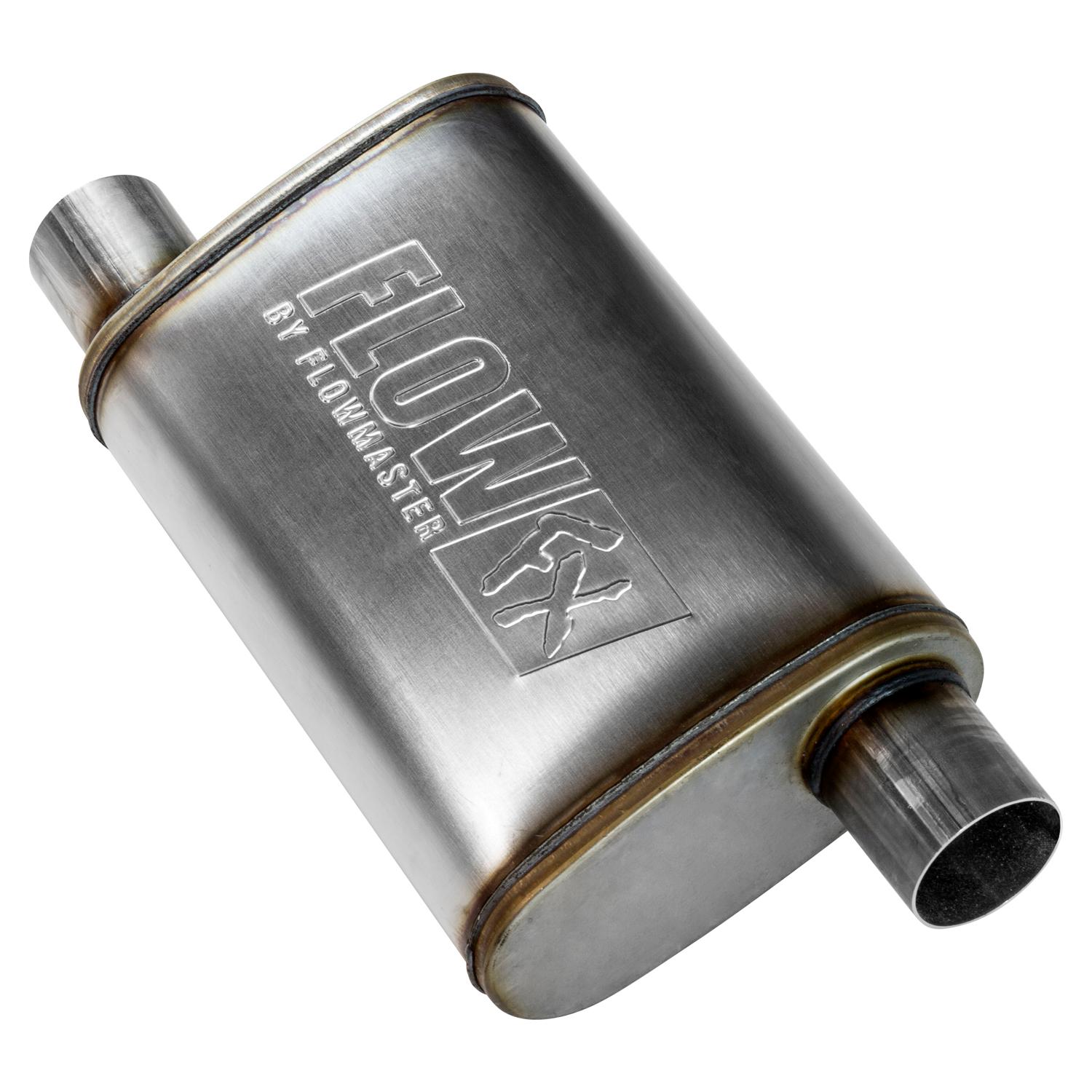 Flowmaster FlowFX Muffler 409S - 2.50 Offset In/ 2.50 Offset Out - Moderate Sound
