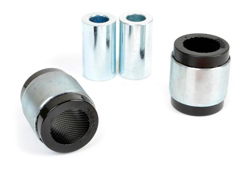 Whiteline Performance Rear Control Arm Lower Front Inner Bushing 04-14 Audi Whiteline (2004-2018 A3 Quattro, A3, Passat, Jetta, Golf, Rabbit, GTI, Eos, S3, TT Quattro, TT, R32, Tiguan, TTS Quattro, Passat CC, TT RS Quattro, Golf R, Vento, Q3, Q3 Quattro)