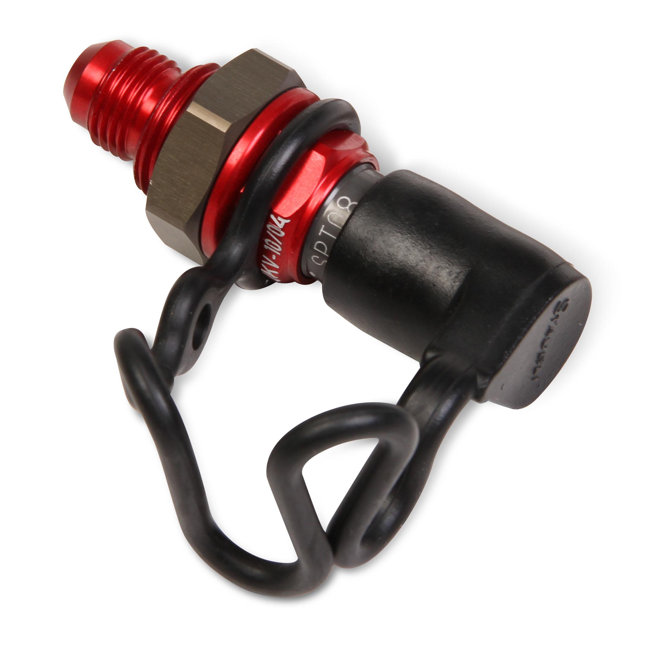 Earls Spt Ball Locking Dry Break - Size: -8An Male Plug To 3/4-16 In. Jic End Fitting - Kalrez-Viton™ Coated Seals - Panel Mount - JKV282208ERL