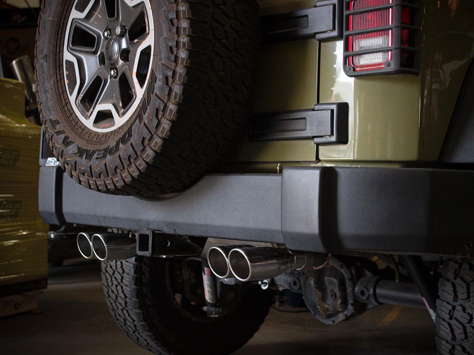 AFE Cat-Back Exhaust System (2007-2018 Jeep Wrangler V6-3.6/3.8L) - 49-38087-P
