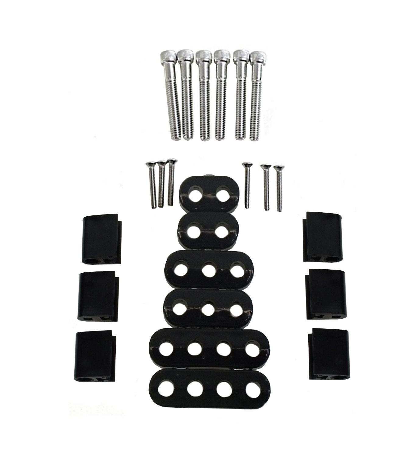 TAYLOR CABLE 7-8mm Horizontal Wire Loom Kit black - 42500