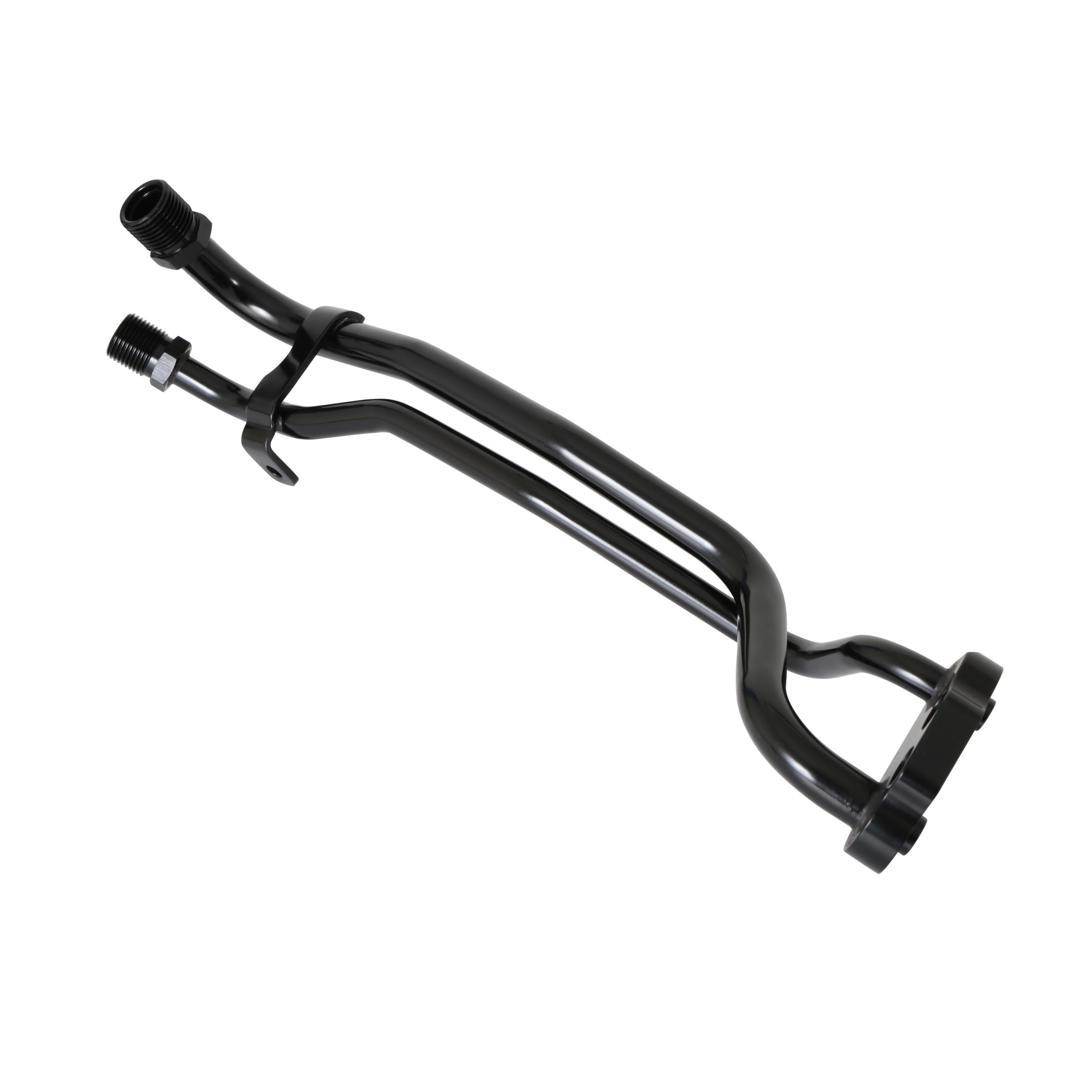 Holley Line Adapter Manifold for SD7 A/C Compressor - SBF, Passenger Side Exit - 97-444