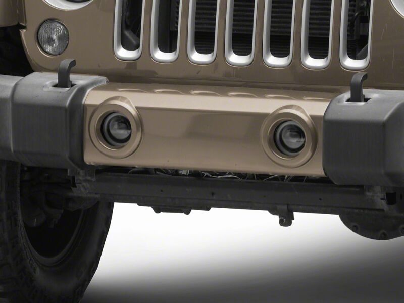 Raxiom 07-18 Jeep Wrangler JK V2 LED Switchback Fog Lights with Amber Turn Signal and Halo Rings