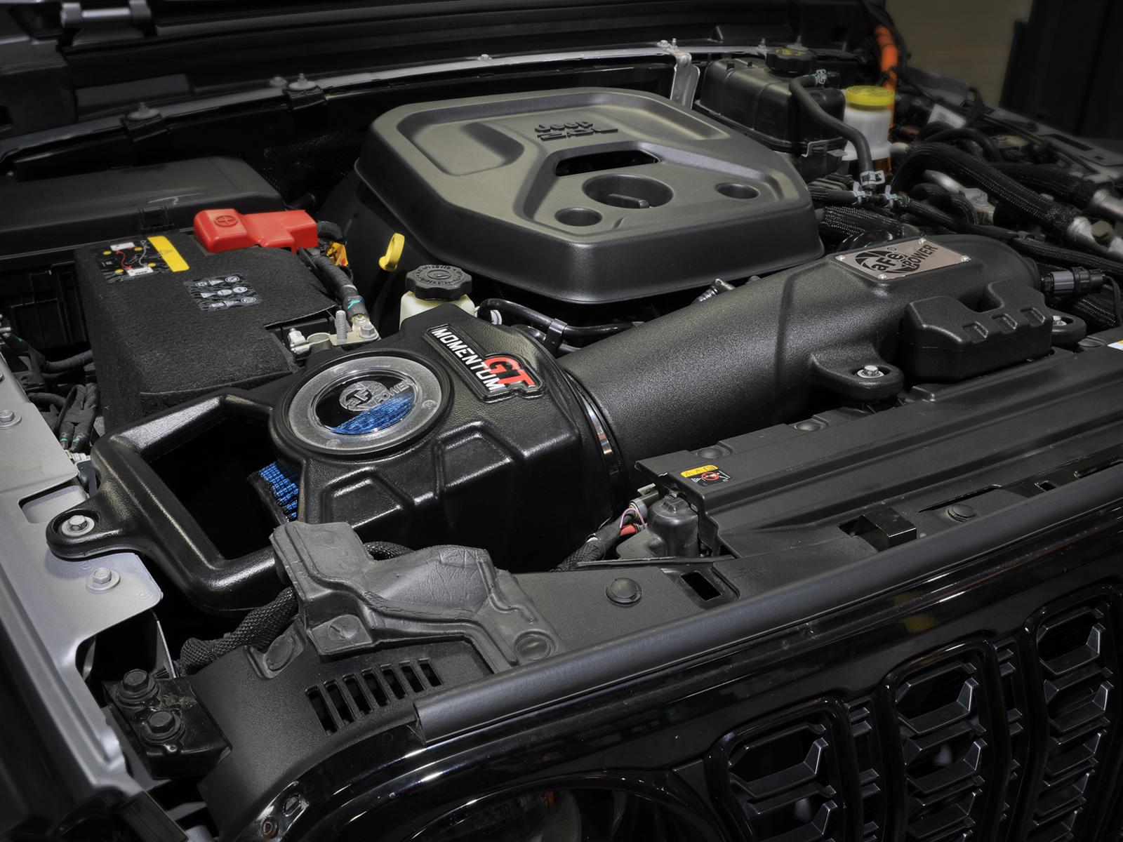 AFE Momentum GT Cold Air Intake System w/ Pro 5R Filter (Jeep Wrangler 4xe (JL) 24-25 L4-2.0L (t) Hybrid) - 50-70123R