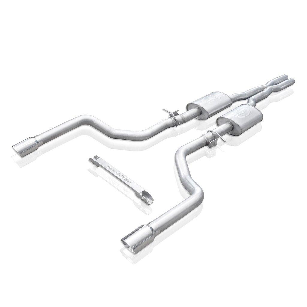 Stainless Works CHAR16CB Catback Exhaust System with X-Pipe - Factory Connect (2015-2018 Charger 6.2L / 6.4L)