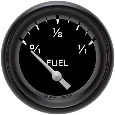 Classic Instruments Fuel Gauge,Short Sweep 2 5/8" Diameter - AX214GBPF