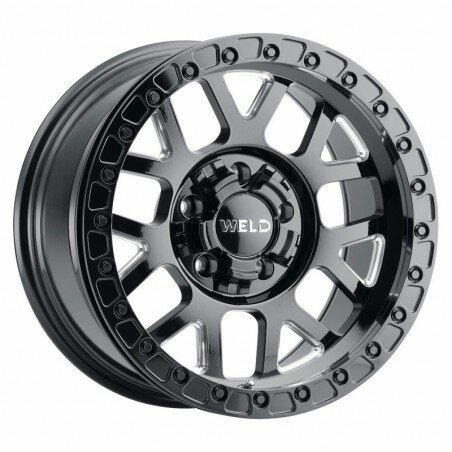 Weld Racing 17x9.0 Cinch 5x114.3 5x127 ET00 BS5.00 Gloss BLK MIL 78.1 - W10579026500
