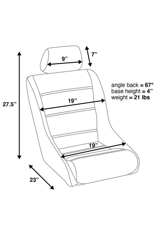 Corbeau Classic II Fixed Back Seat (Each)