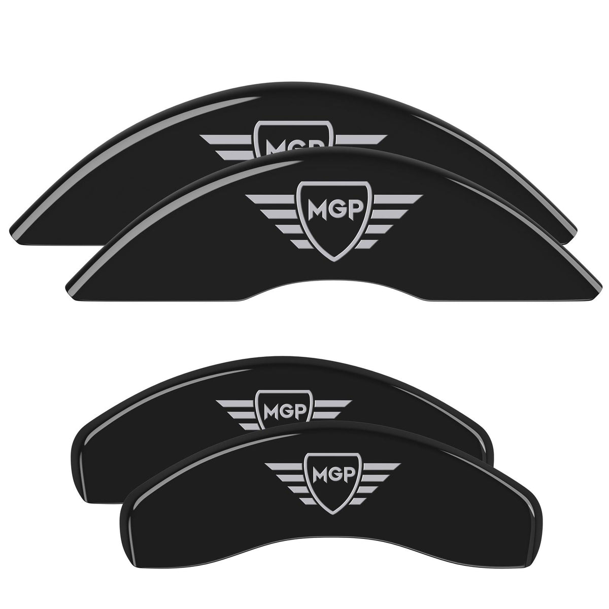 MGP Front Set Of 2: Black Finish, Silver Mgp (2009-2019 Toyota Corolla) - 16232FMGPBK