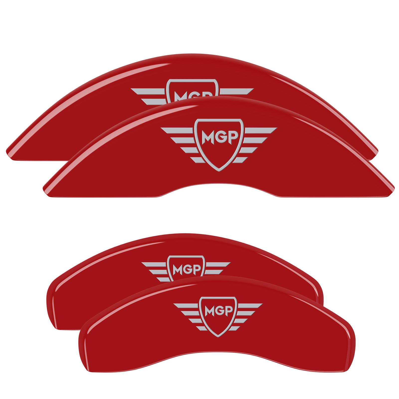 MGP Set Of 4 Caliper Covers No Engraving: Classic Caliper Covers Red Powder Coat F - 16249SCLCRD