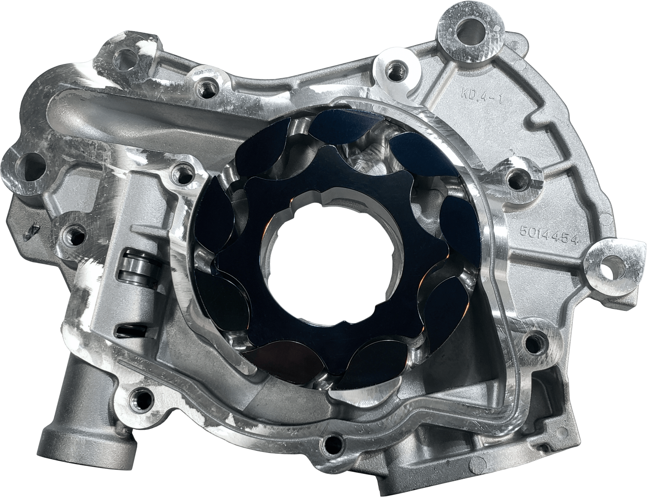 Boundary Engineering Pump Assembly Billet Gear Vane Ported MartenWear Treated Billet Steel Back Plate (2024-2026 Mustang 5.0L) - CM-S2-R3