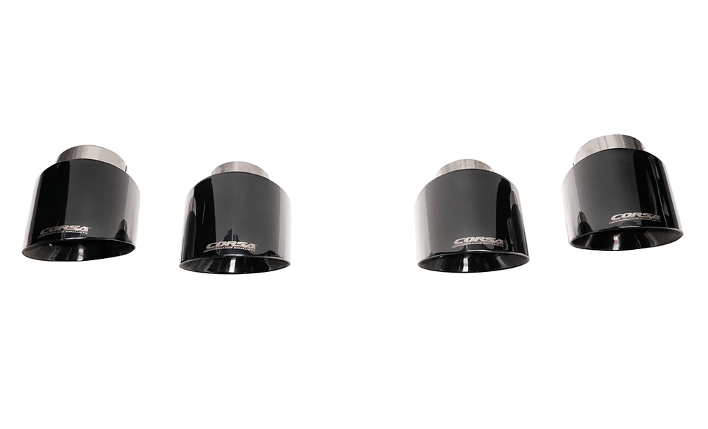 Corsa Performance 4.5" Twin TIp Kit - Black (2020-2022 Corvette C8) - 21109BLK