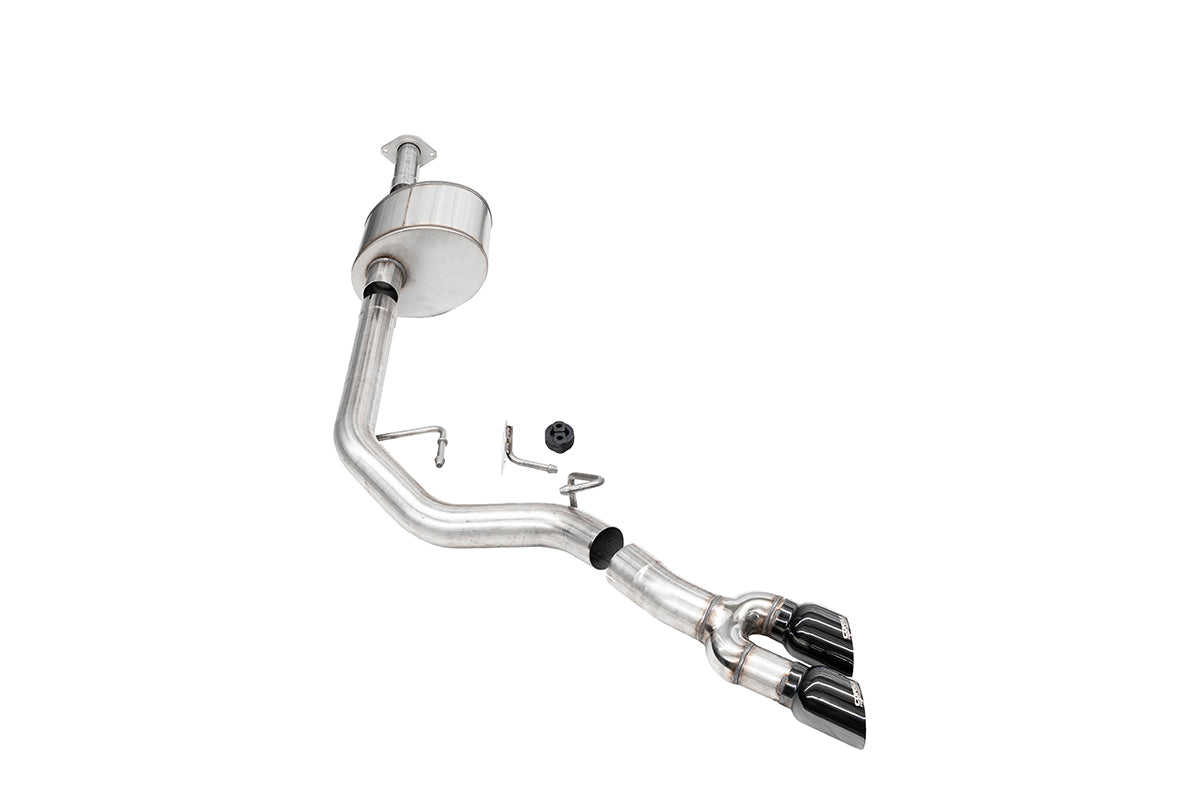 Corsa 21330BLK Lightning Exit side-exit tip location, ahead of rear wheel