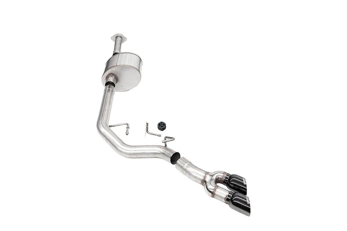 Corsa 21331BLK Lightning Exit side-exit tip location, ahead of rear wheel
