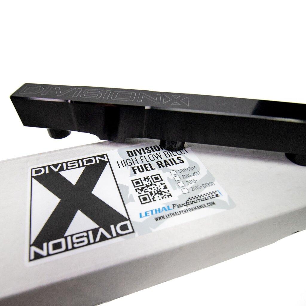 DivisionX 2011-2017 Mustang 5.0L High Flow Billet Fuel Rails