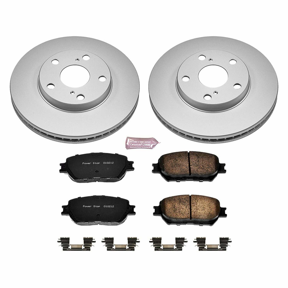 Power Stop 02-06 Toyota Camry Front Z17 Evolution Geomet Coated Brake Kit - CRK1064