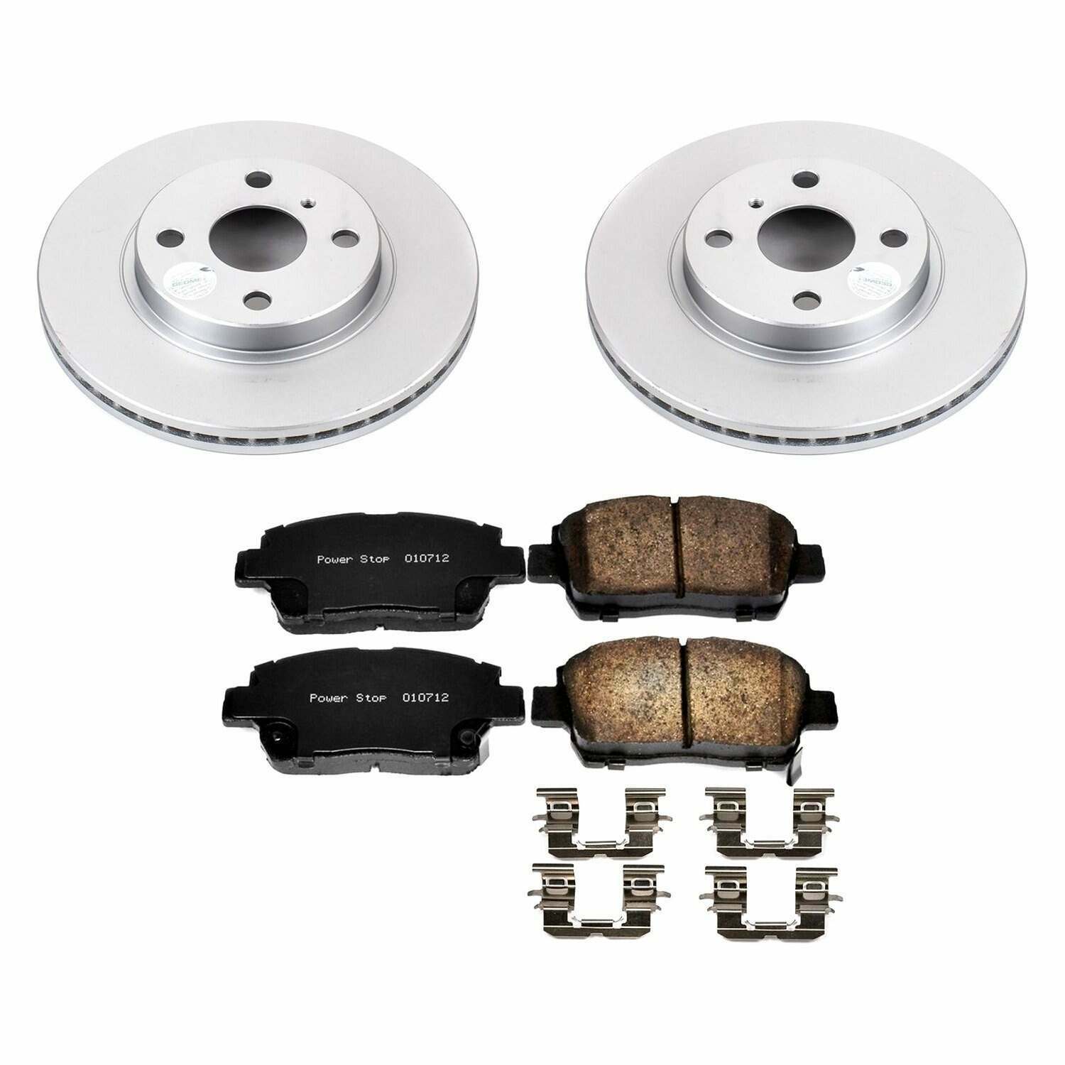 Power Stop 04-06 Scion xA Front Z17 Evolution Geomet Coated Brake Kit - CRK109