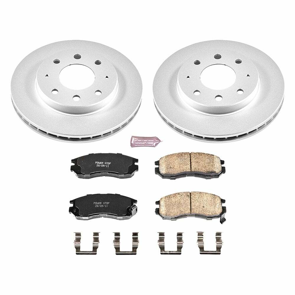 Power Stop 93-95 Eagle Summit Front Z17 Evolution Geomet Coated Brake Kit - CRK1090