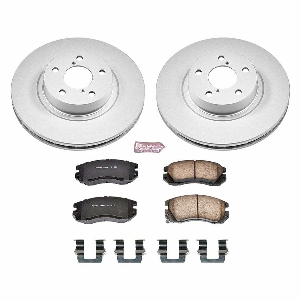 Power Stop 1996 Subaru Legacy Front Z17 Evolution Geomet Coated Brake Kit - CRK1118