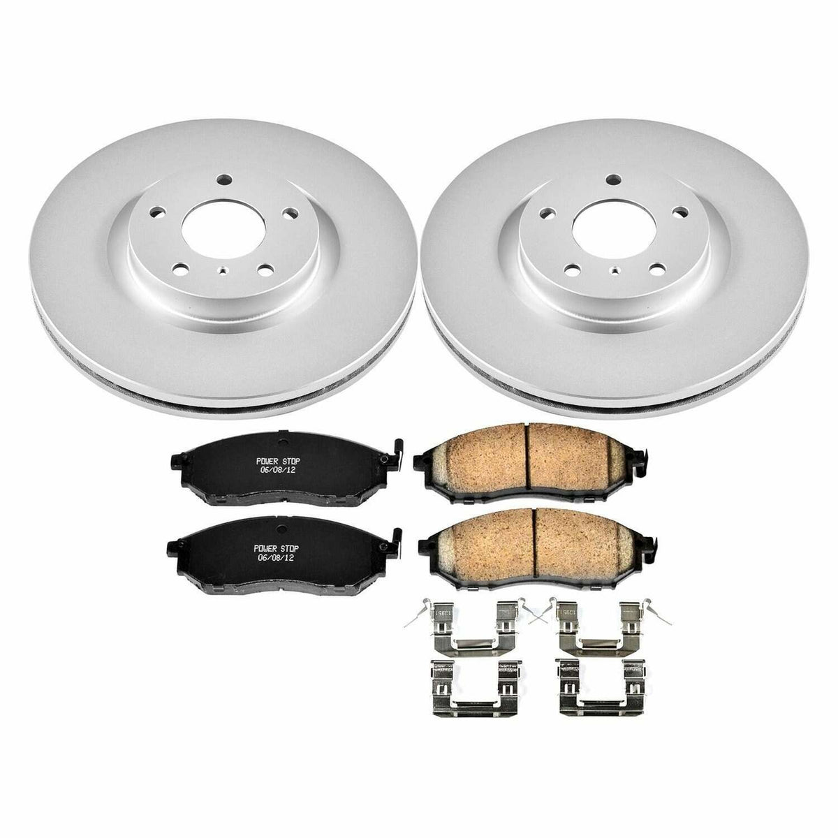 Power Stop 08-12 Infiniti EX35 Front Z17 Evolution Geomet Coated Brake Kit - CRK112