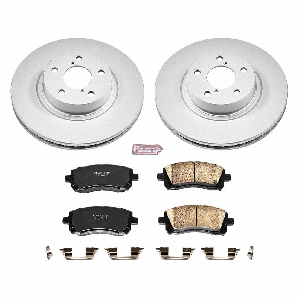 Power Stop 98-02 Subaru Forester Front Z17 Evolution Geomet Coated Brake Kit - CRK1120