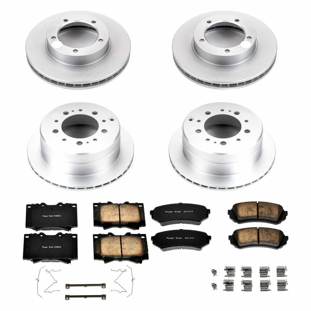 Power Stop 98-07 Lexus LX470 Front & Rear Z17 Evolution Geomet Coated Brake Kit - CRK1133