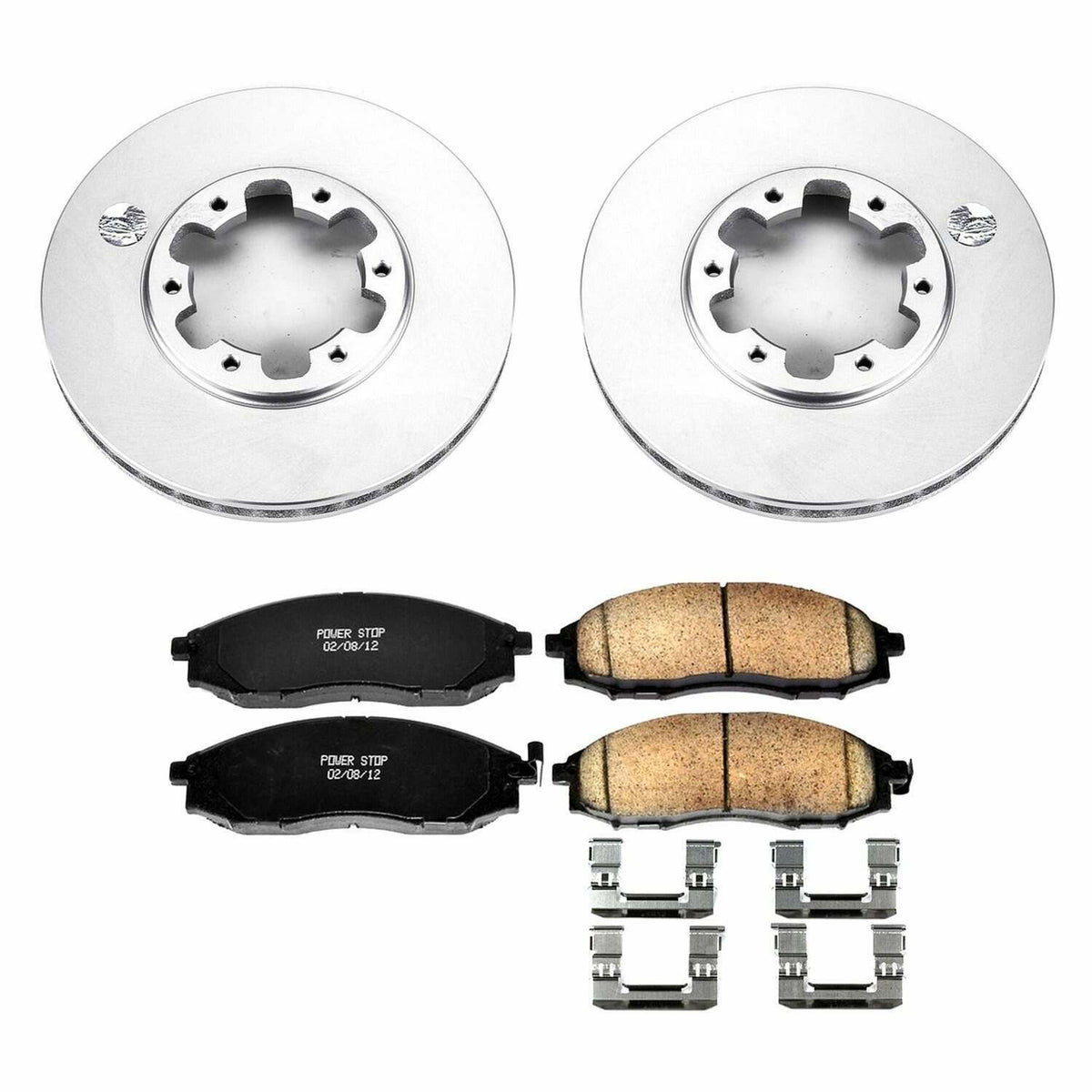 Power Stop 03-04 Nissan Frontier Front Z17 Evolution Geomet Coated Brake Kit - CRK1176