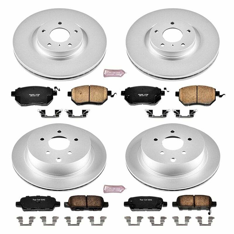 Power Stop 06-07 Nissan Murano Front & Rear Z17 Evolution Geomet Coated Brake Kit - CRK119