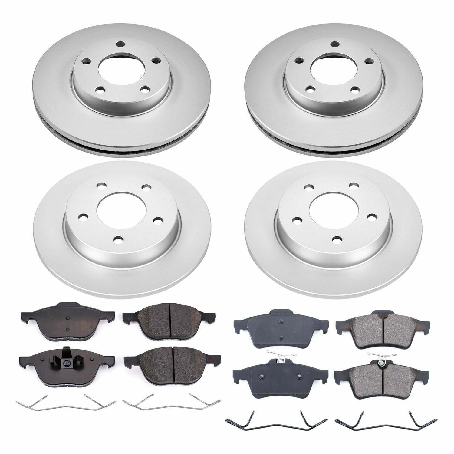 Power Stop 06-13 Mazda 3 Front & Rear Z17 Evolution Geomet Coated Brake Kit - CRK121
