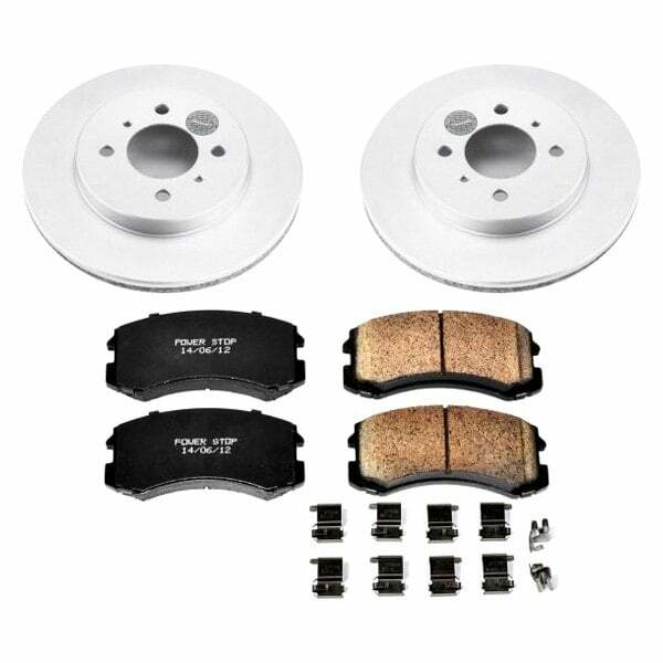 Power Stop 02-07 Mitsubishi Lancer Front Z17 Evolution Geomet Coated Brake Kit - CRK1215