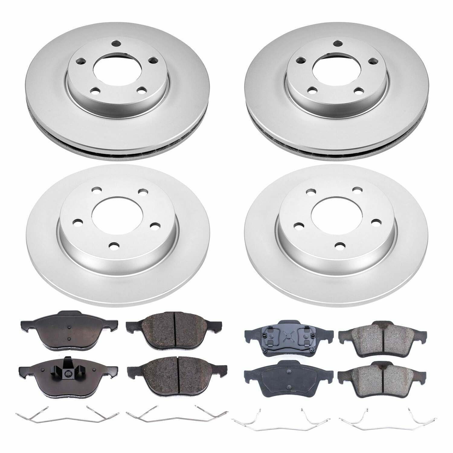 Power Stop 04-05 Mazda 3 Front & Rear Z17 Evolution Geomet Coated Brake Kit - CRK122