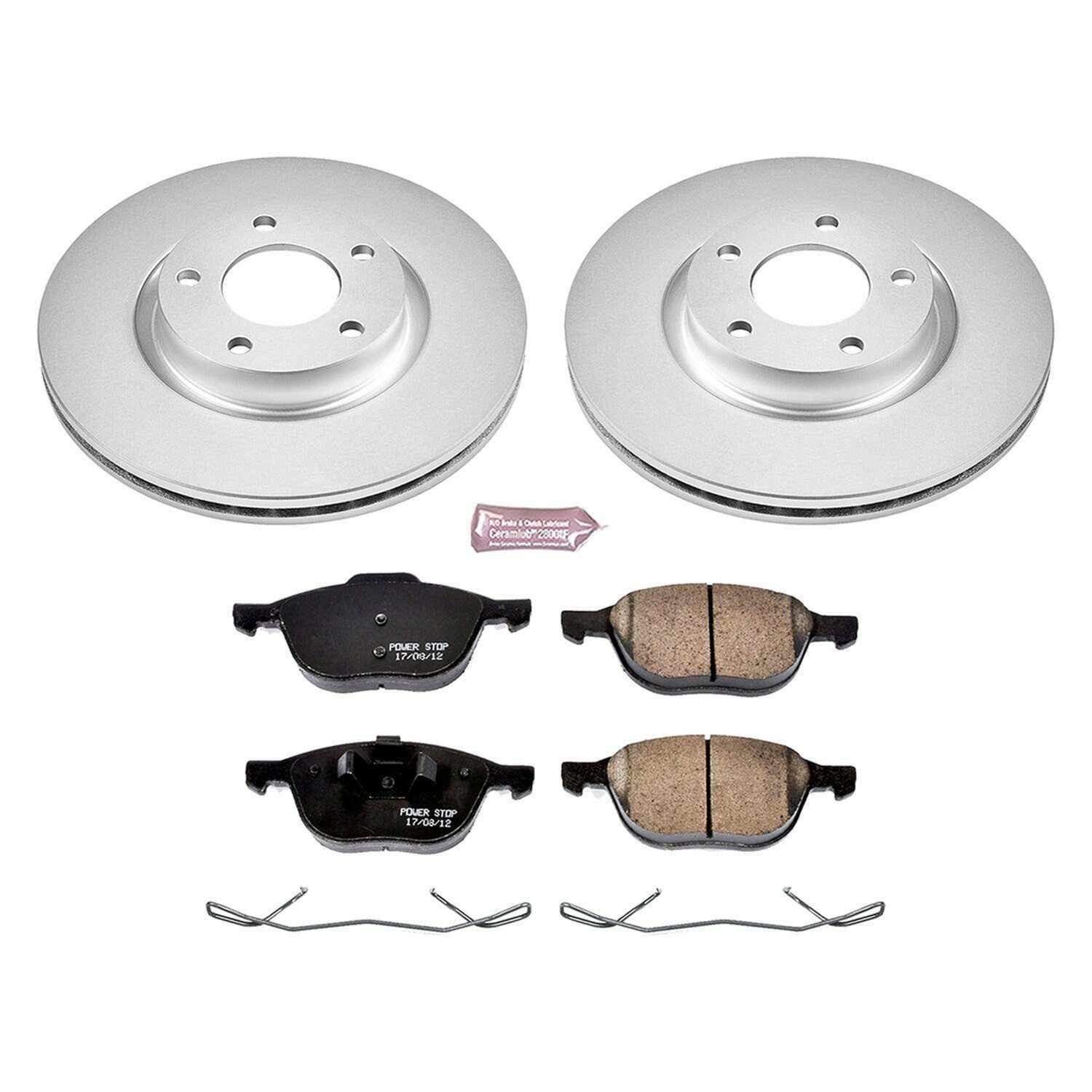 Power Stop 04-13 Mazda 3 Front Z17 Evolution Geomet Coated Brake Kit - CRK125