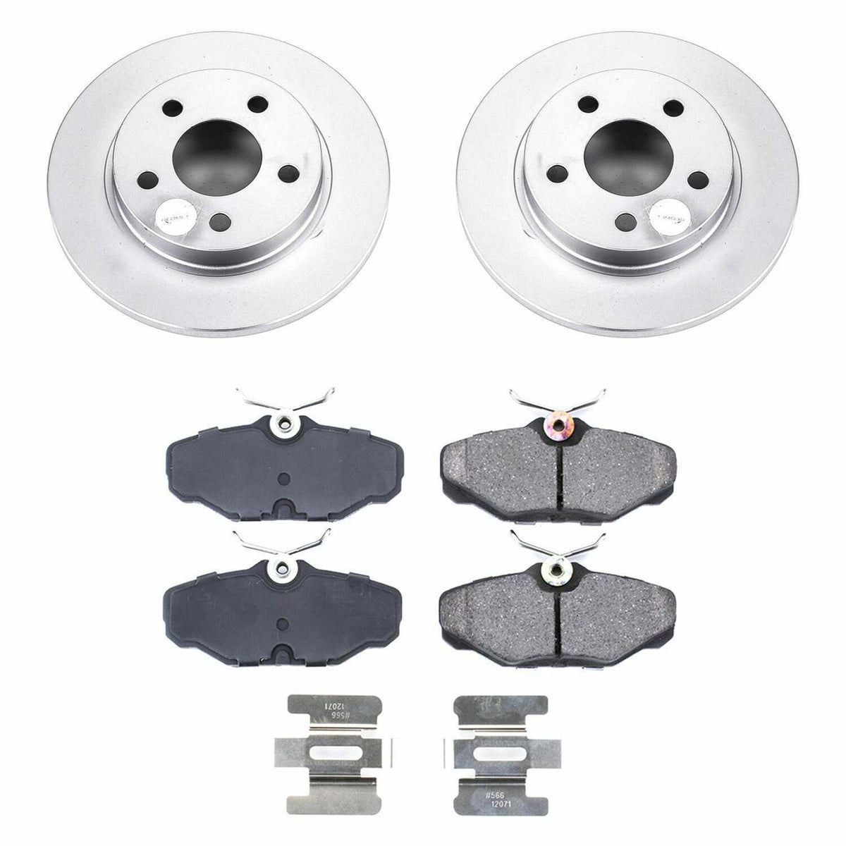 Power Stop 93-05 Ford Taurus Rear Z17 Evolution Geomet Coated Brake Kit - CRK1298