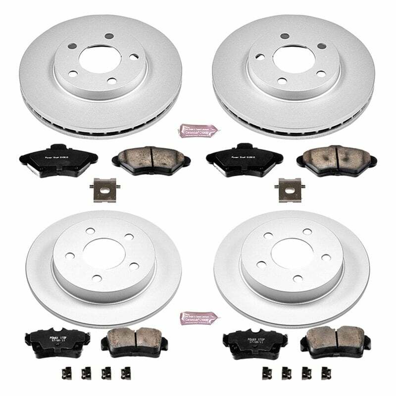Power Stop 94-98 Ford Mustang Front & Rear Z17 Evolution Geomet Coated Brake Kit - CRK1300