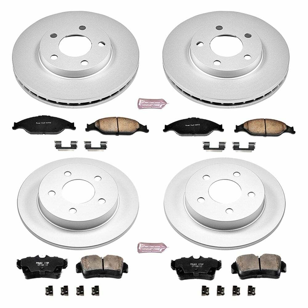 Power Stop 99-04 Ford Mustang Front & Rear Z17 Evolution Geomet Coated Brake Kit - CRK1302