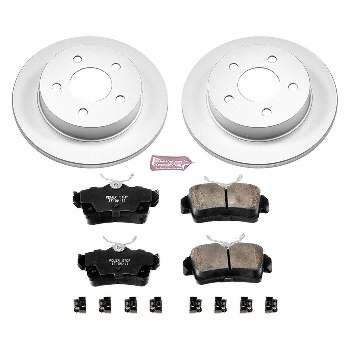 Power Stop 94-04 Ford Mustang Rear Z17 Evolution Geomet Coated Brake Kit - CRK1303