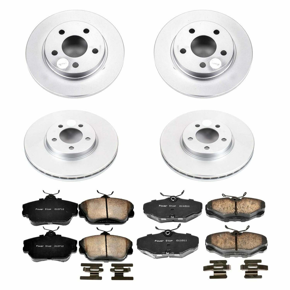 Power Stop 96-99 Ford Taurus Front & Rear Z17 Evolution Geomet Coated Brake Kit - CRK1320
