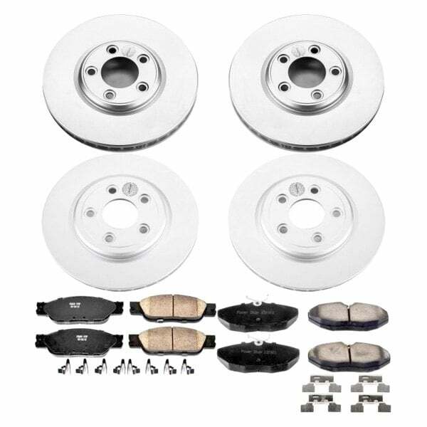 Power Stop 03-04 Jaguar S-Type Front & Rear Z17 Evolution Geomet Coated Brake Kit - CRK1355