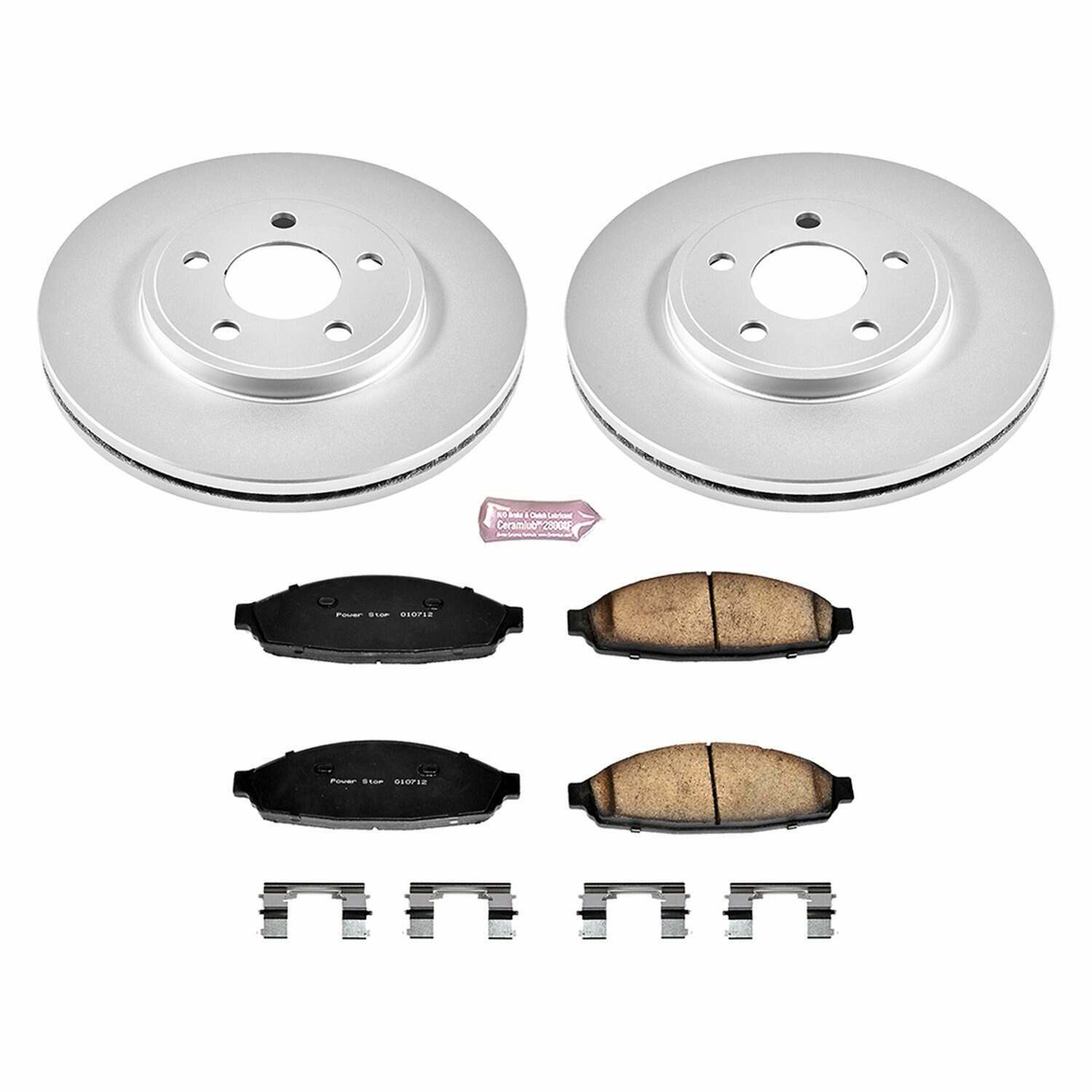 Power Stop 03-11 Ford Crown Victoria Front Z17 Evolution Geomet Coated Brake Kit - CRK1364