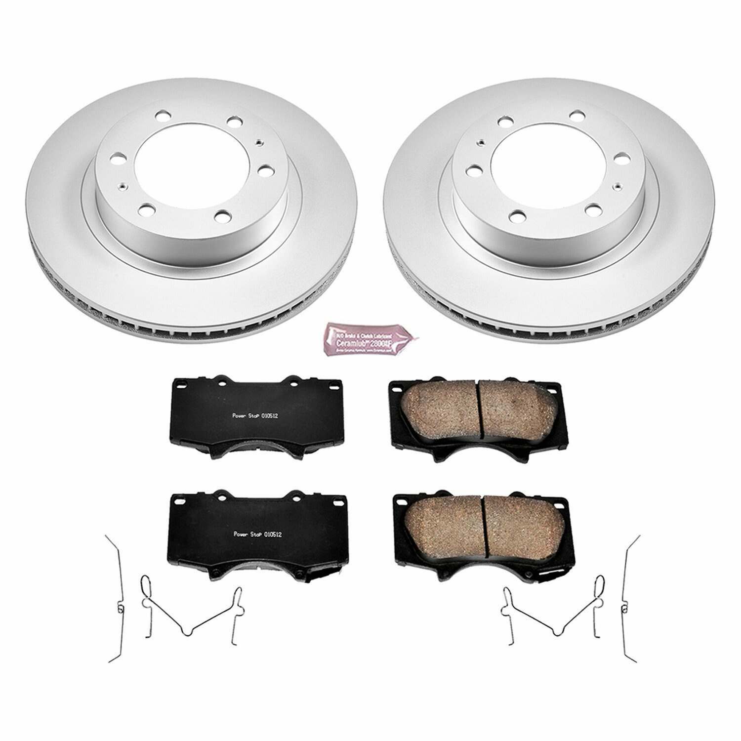 Power Stop 03-09 Toyota 4Runner Front Z17 Evolution Geomet Coated Brake Kit - CRK137