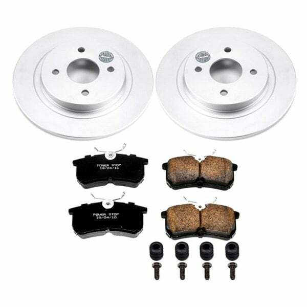 Power Stop 02-04 Ford Focus Rear Z17 Evolution Geomet Coated Brake Kit - CRK1376