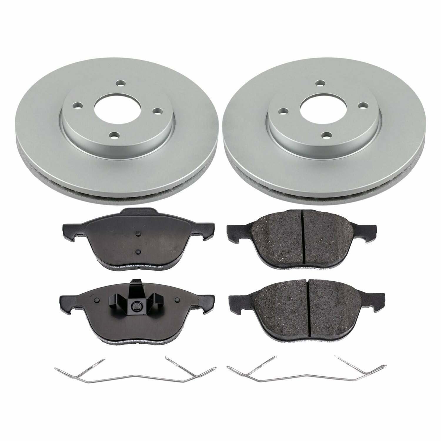 Power Stop 05-07 Ford Focus Front Z17 Evolution Geomet Coated Brake Kit - CRK1377