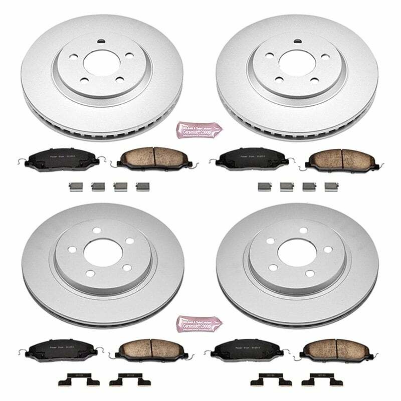 Power Stop 05-10 Ford Mustang Front & Rear Z17 Evolution Geomet Coated Brake Kit - CRK1381