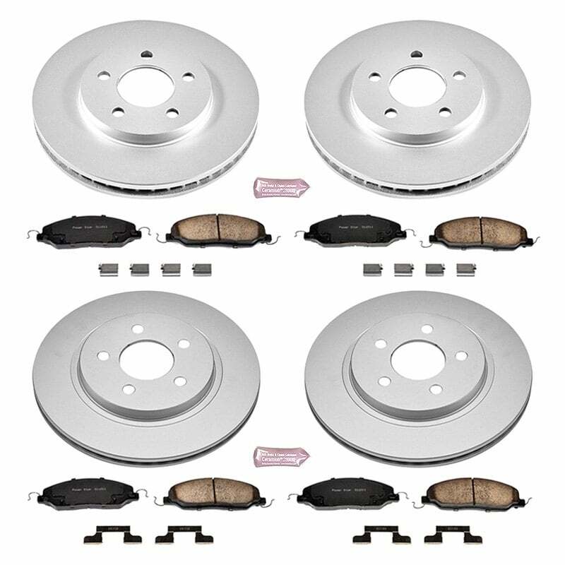 Power Stop 05-10 Ford Mustang Front & Rear Z17 Evolution Geomet Coated Brake Kit - CRK1383