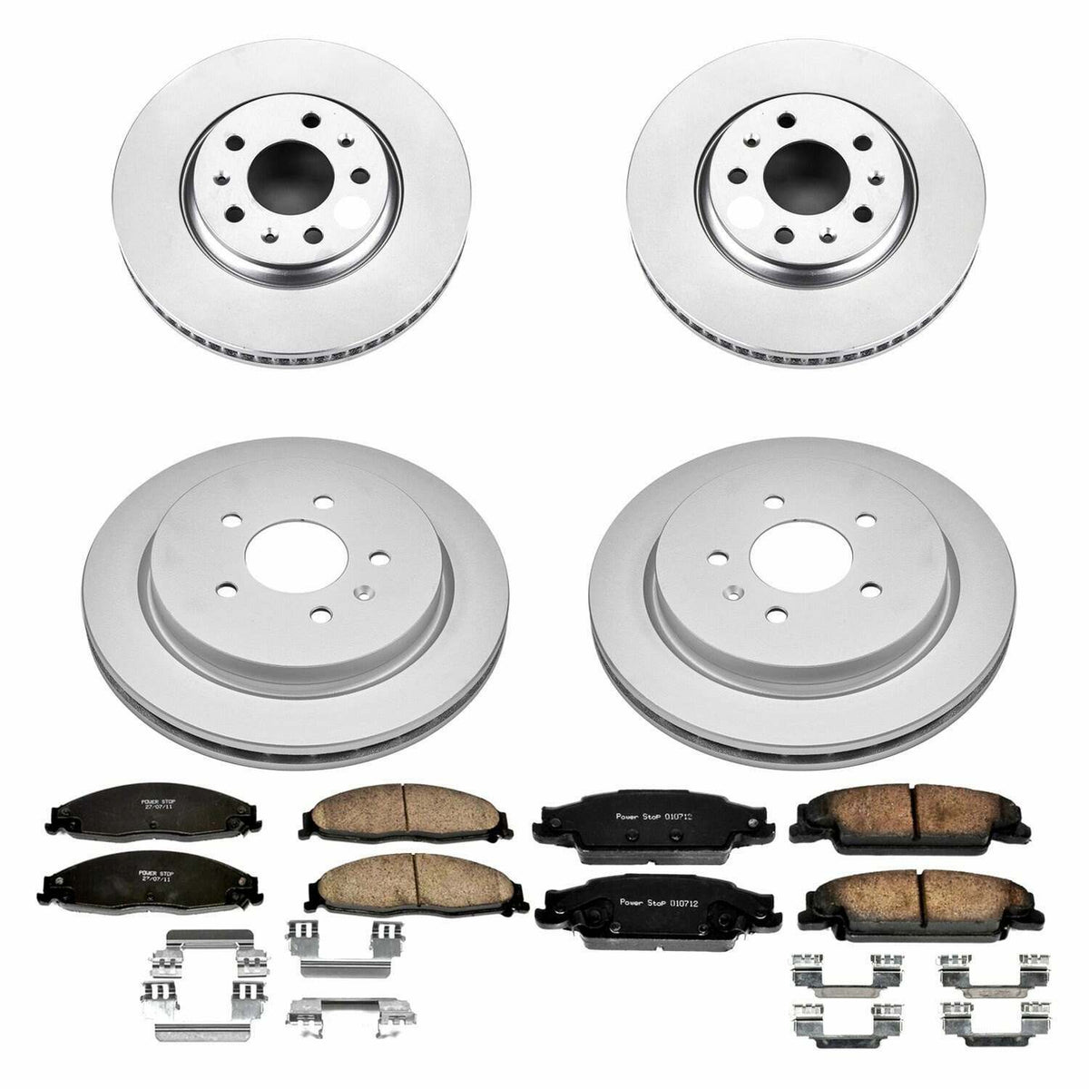 Power Stop 03-05 Cadillac CTS Front & Rear Z17 Evolution Geomet Coated Brake Kit - CRK1424
