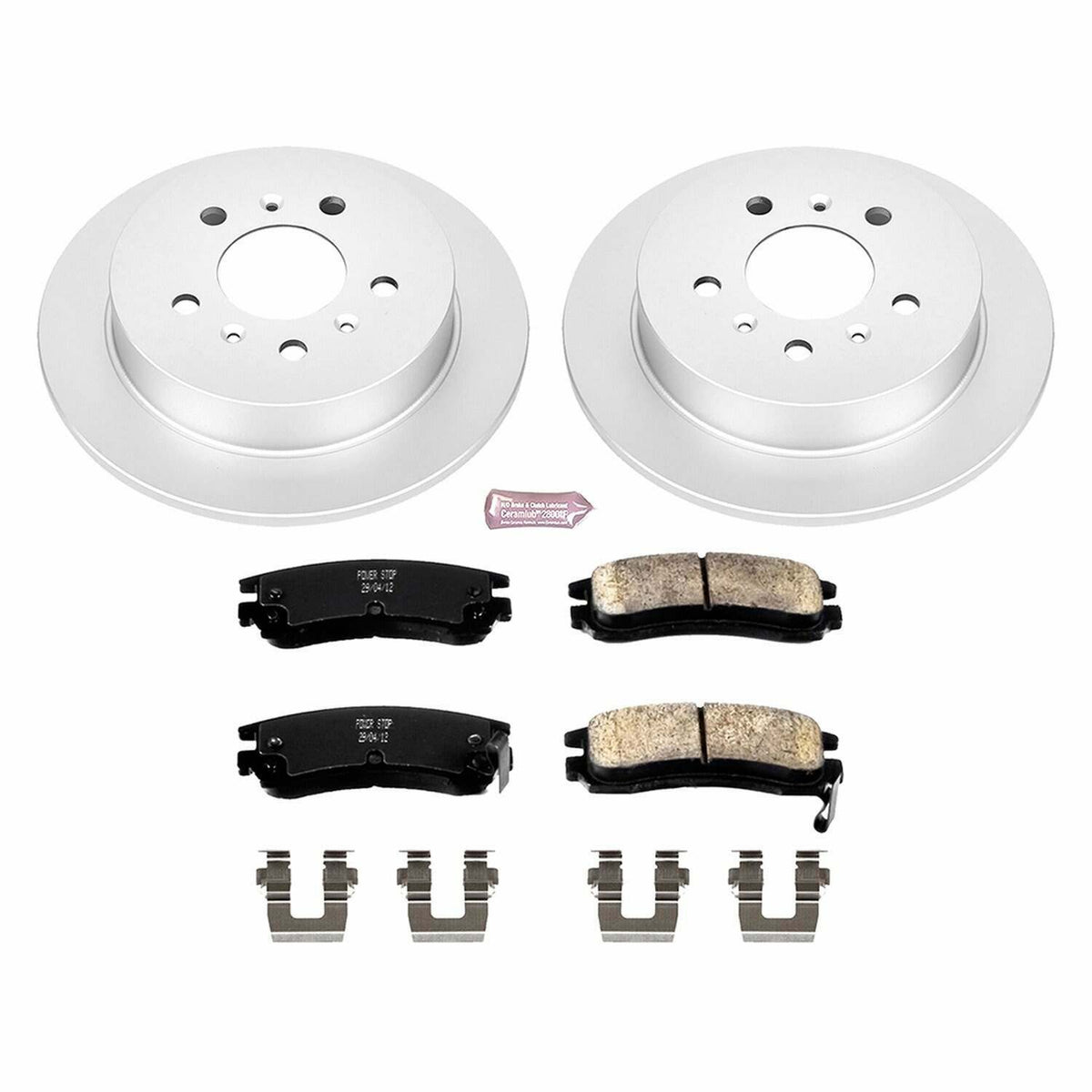 Power Stop 08-09 Buick Allure Rear Z17 Evolution Geomet Coated Brake Kit - CRK1440