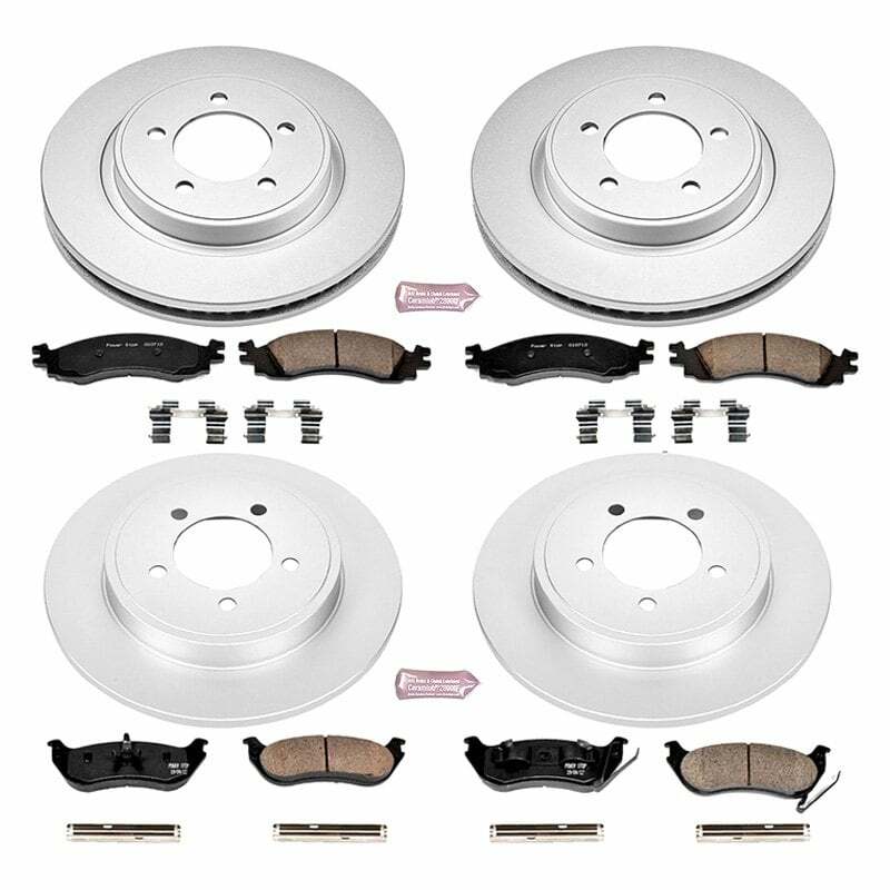 Power Stop 06-10 Ford Explorer Front & Rear Z17 Evolution Geomet Coated Brake Kit - CRK1443