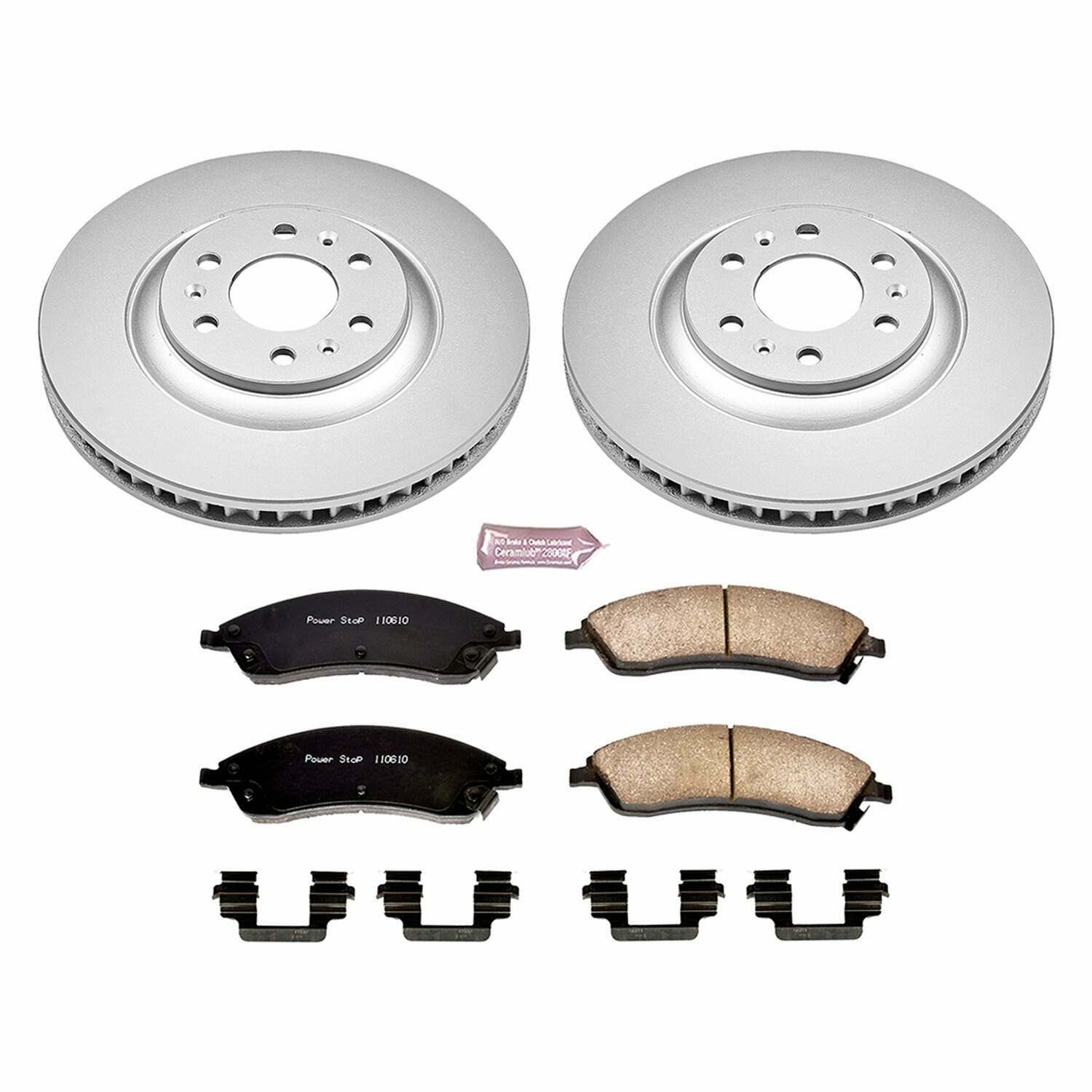 Power Stop 04-09 Cadillac SRX Front Z17 Evolution Geomet Coated Brake Kit - CRK1449