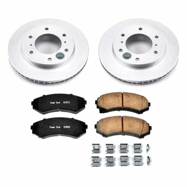 Power Stop 01-06 Mitsubishi Montero Front Z17 Evolution Geomet Coated Brake Kit - CRK148