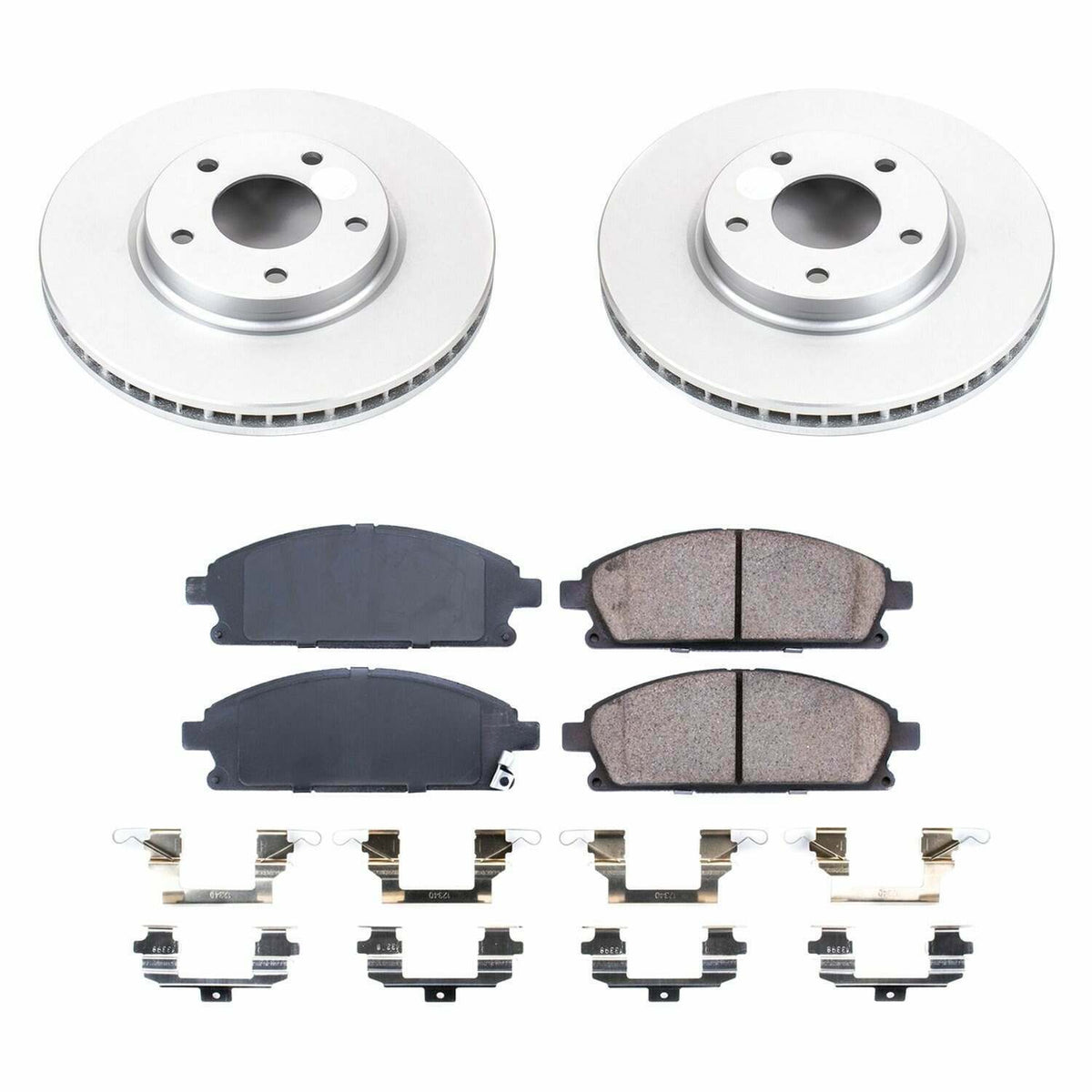 Power Stop 04-09 Nissan Quest Front Z17 Evolution Geomet Coated Brake Kit - CRK150